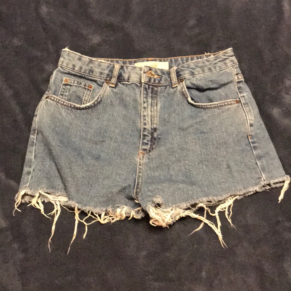 Topshop Moto Mom jean shorts